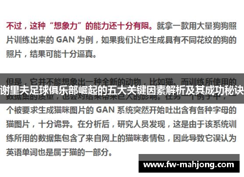 谢里夫足球俱乐部崛起的五大关键因素解析及其成功秘诀